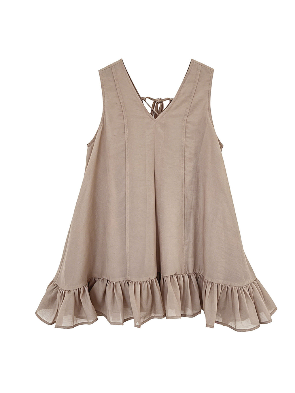 V-Neck Flare Tiered Vest — BL1006