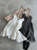 V-Neck Flare Tiered Vest — BL1006