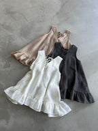 V-Neck Flare Tiered Vest — BL1006