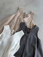 V-Neck Flare Tiered Vest — BL1006
