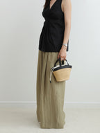 Bicolor Mini Basket Bag — BL1007