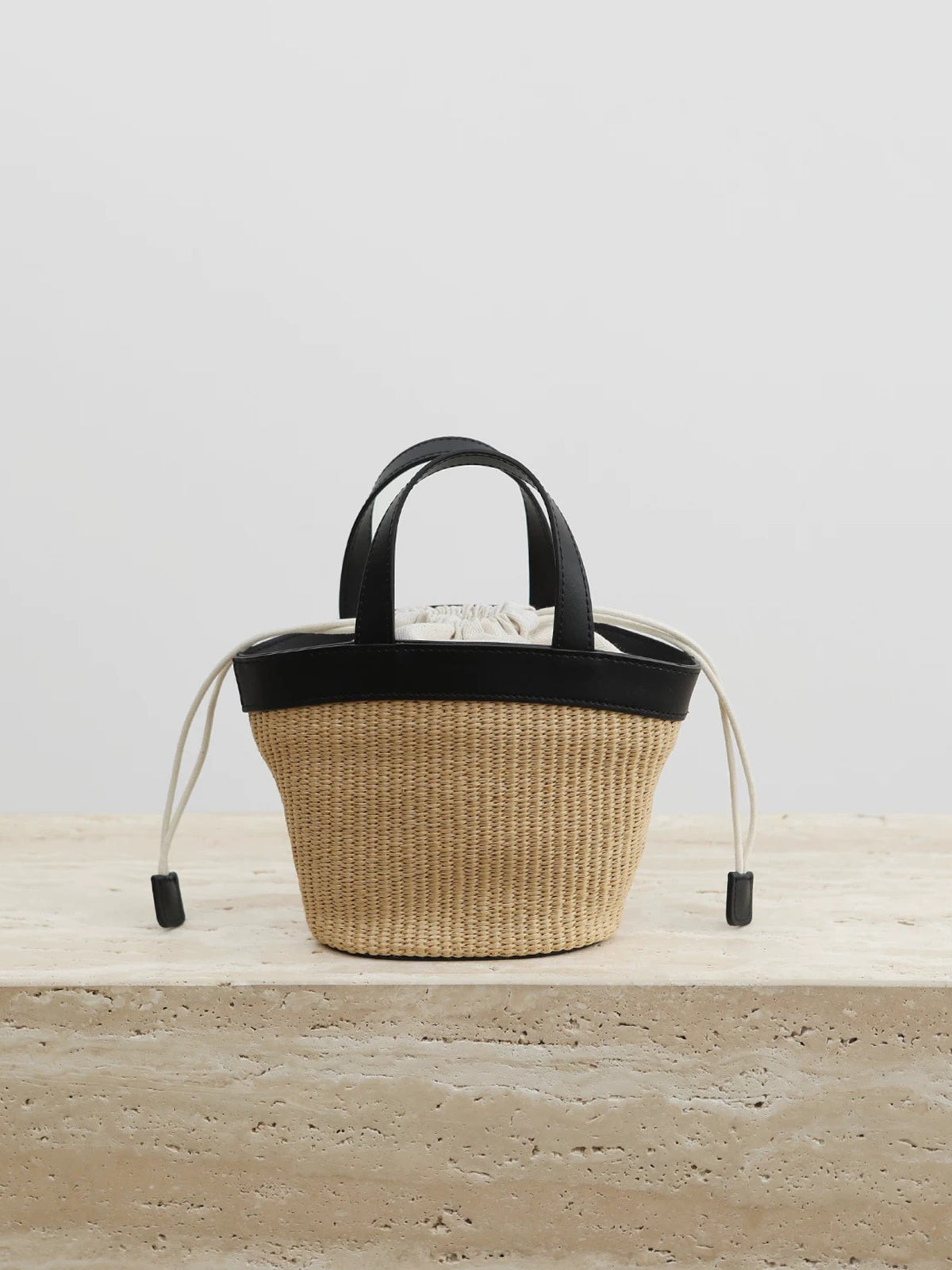 Bicolor Mini Basket Bag — BL1007