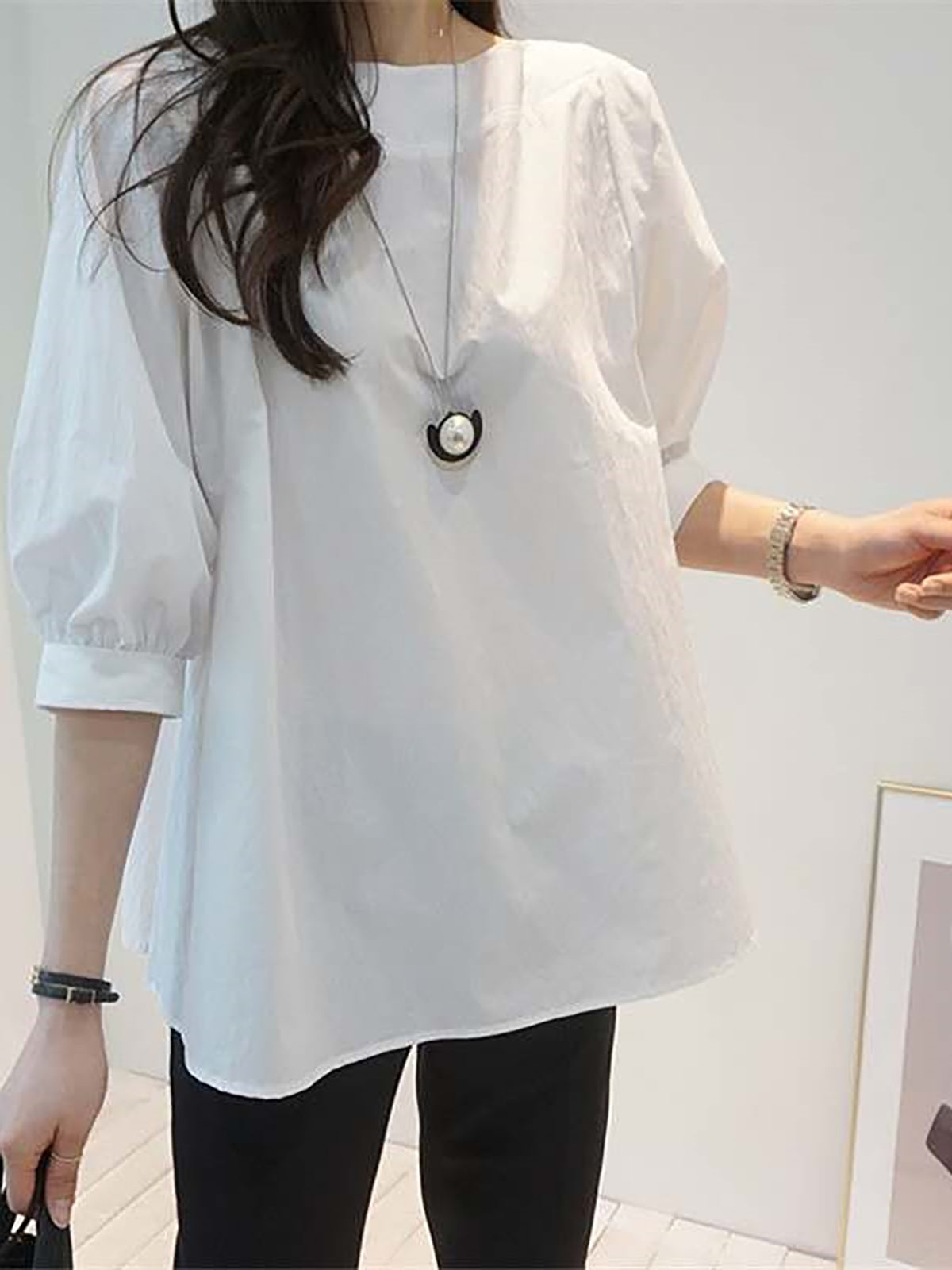 Volume Puff Sleeve Blouse — BL1008