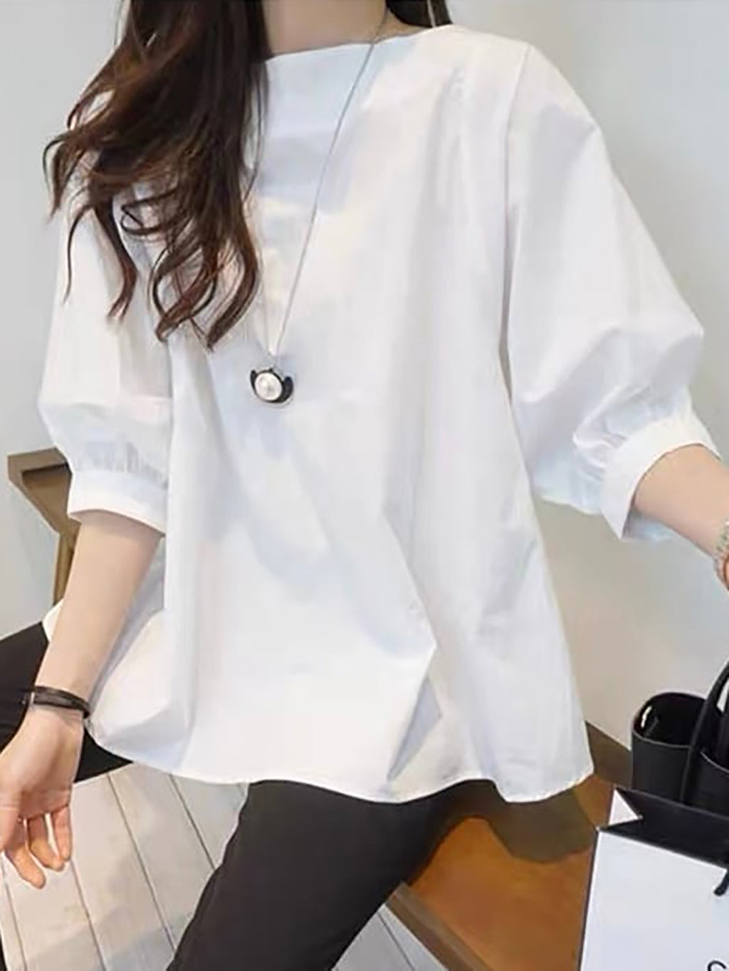 Volume Puff Sleeve Blouse — BL1008