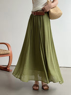 Relaxed Airy Long Skirt — BL1009