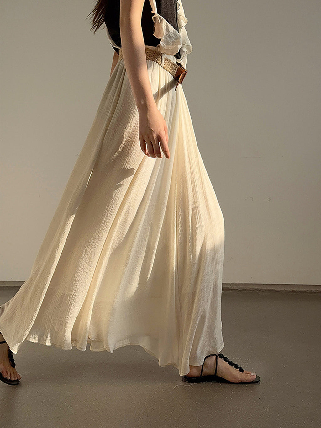 Relaxed Airy Long Skirt — BL1009