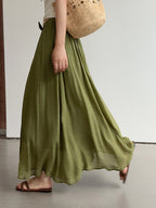 Relaxed Airy Long Skirt — BL1009