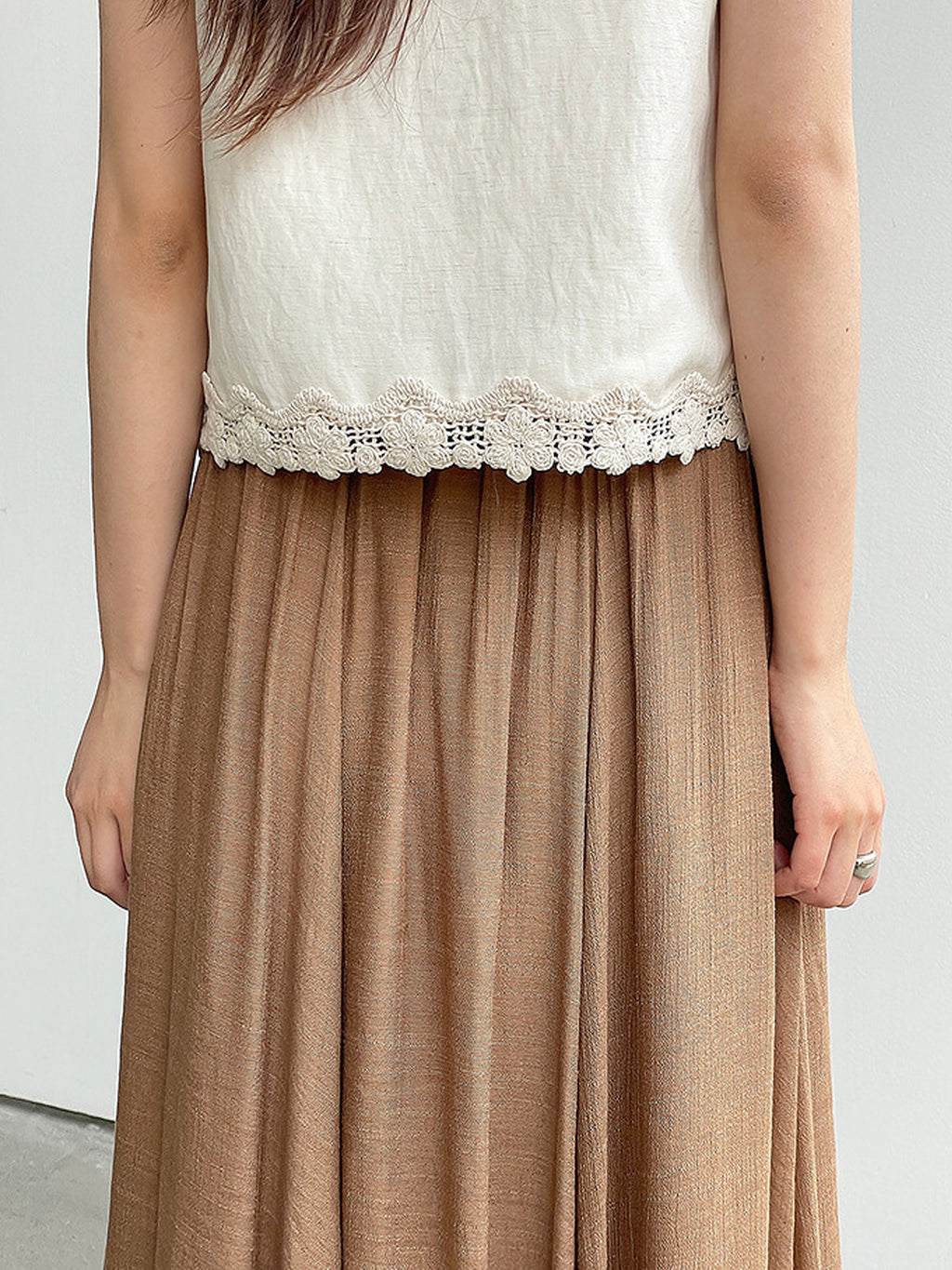 Relaxed Airy Long Skirt — BL1009