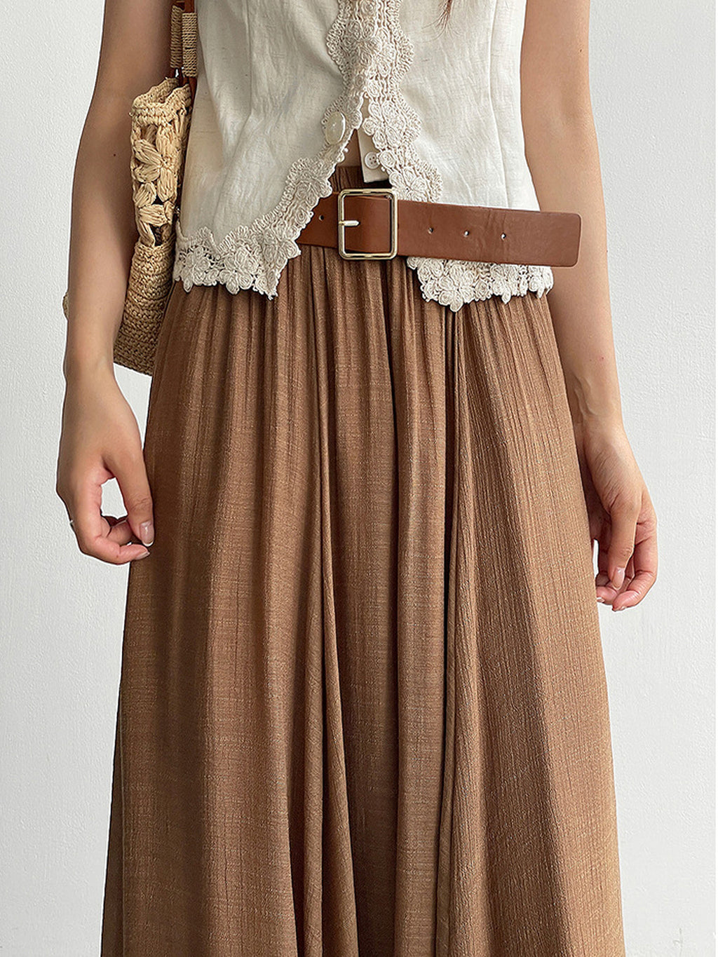 Relaxed Airy Long Skirt — BL1009