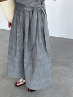 Stripe Cache-Coeur Linen Setup — BL1015