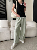 V-Neck Fake Layered Bi-Color Tee — BL1016