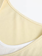 V-Neck Fake Layered Bi-Color Tee — BL1016