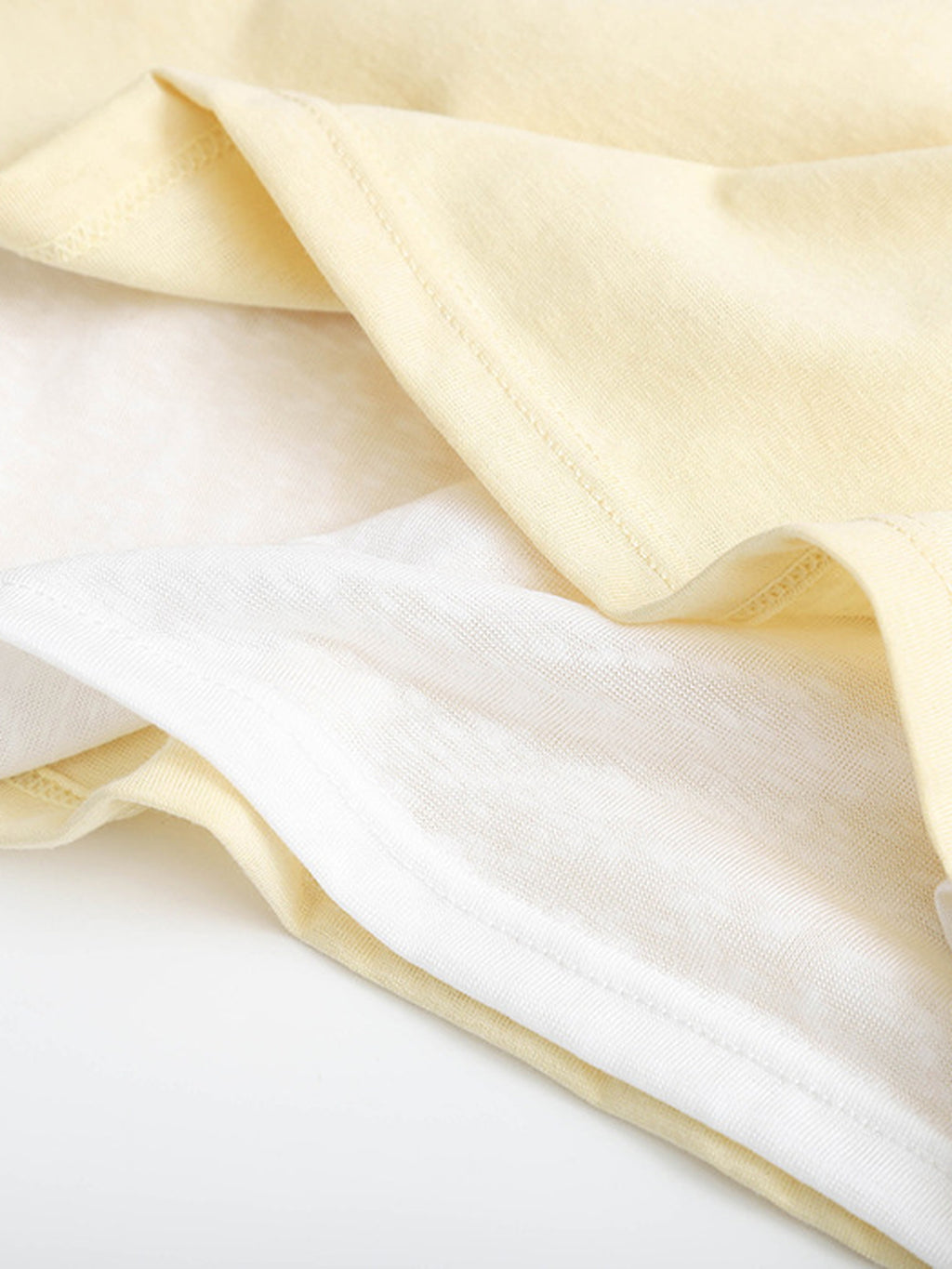 V-Neck Fake Layered Bi-Color Tee — BL1016