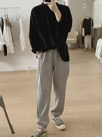 Front Tuck Stand Collar Blouse — BL1019