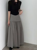 Sheer Layered Maxi Skirt — BL1024