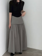Sheer Layered Maxi Skirt — BL1024