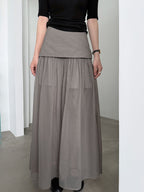 Sheer Layered Maxi Skirt — BL1024