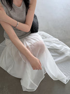 Sheer Layered Maxi Skirt — BL1024