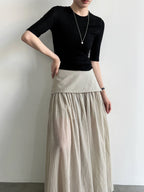 Sheer Layered Maxi Skirt — BL1024