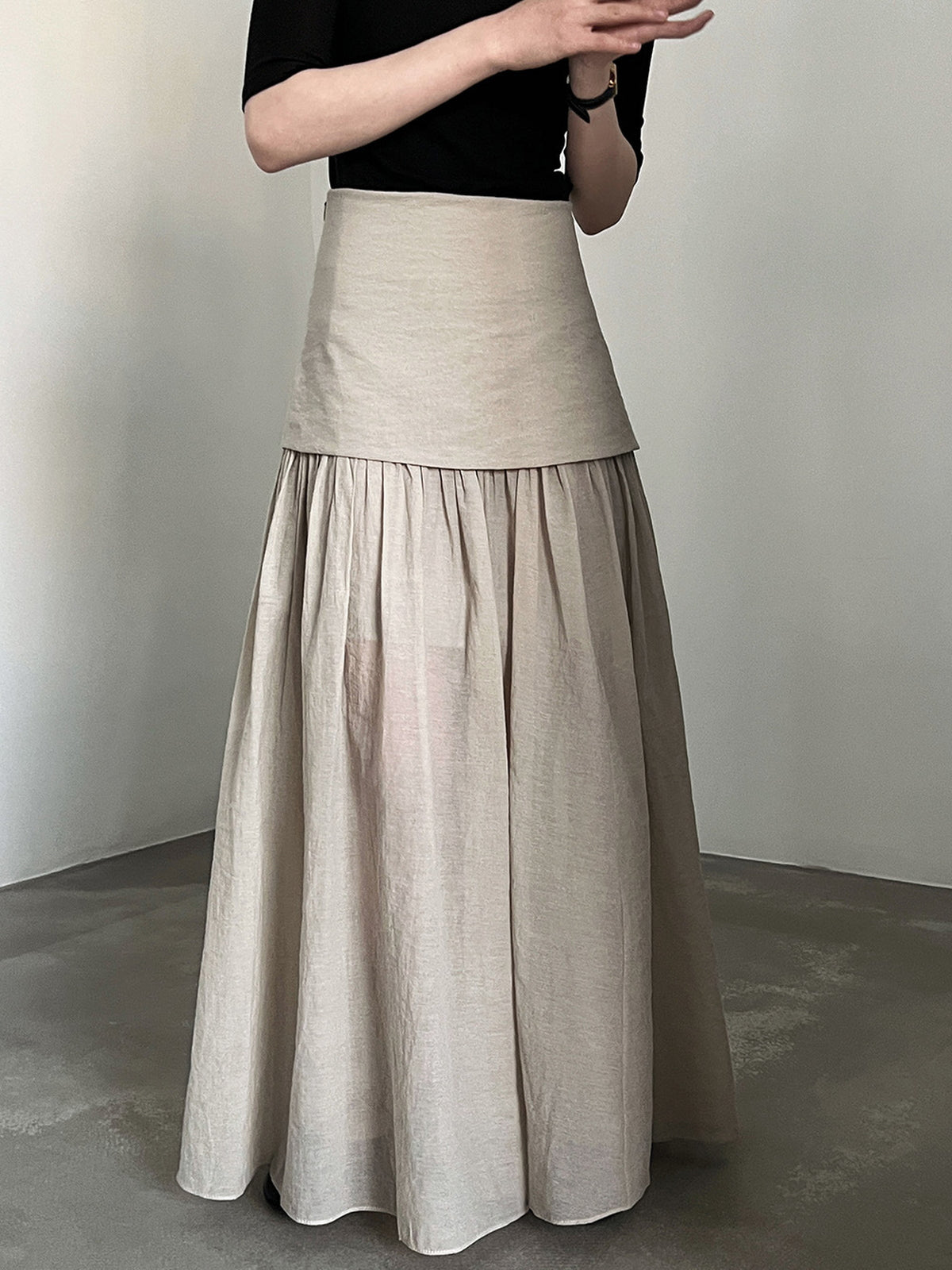 Sheer Layered Maxi Skirt — BL1024