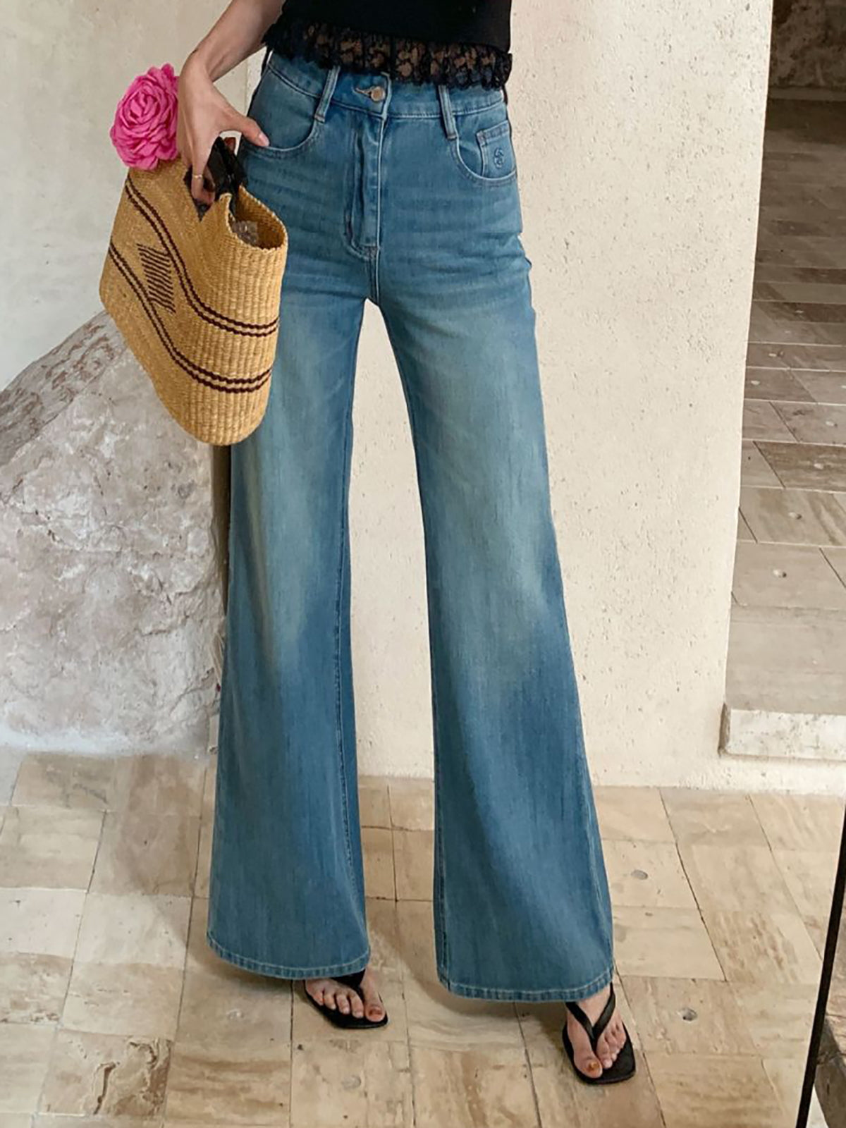 High-Waist Flare Denim — BL1025
