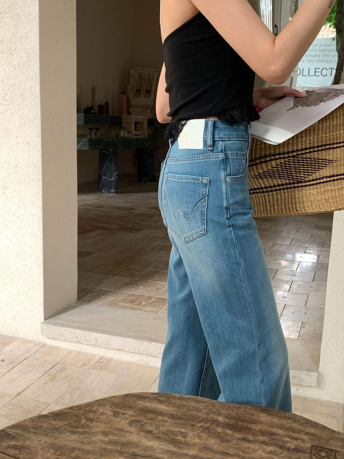 High-Waist Flare Denim — BL1025