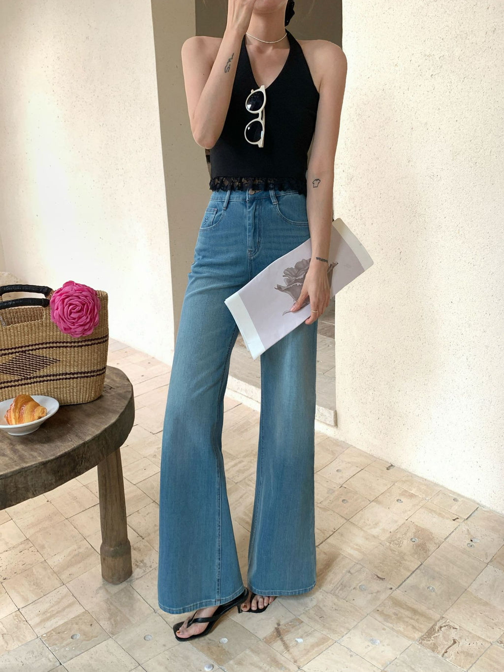 High-Waist Flare Denim — BL1025