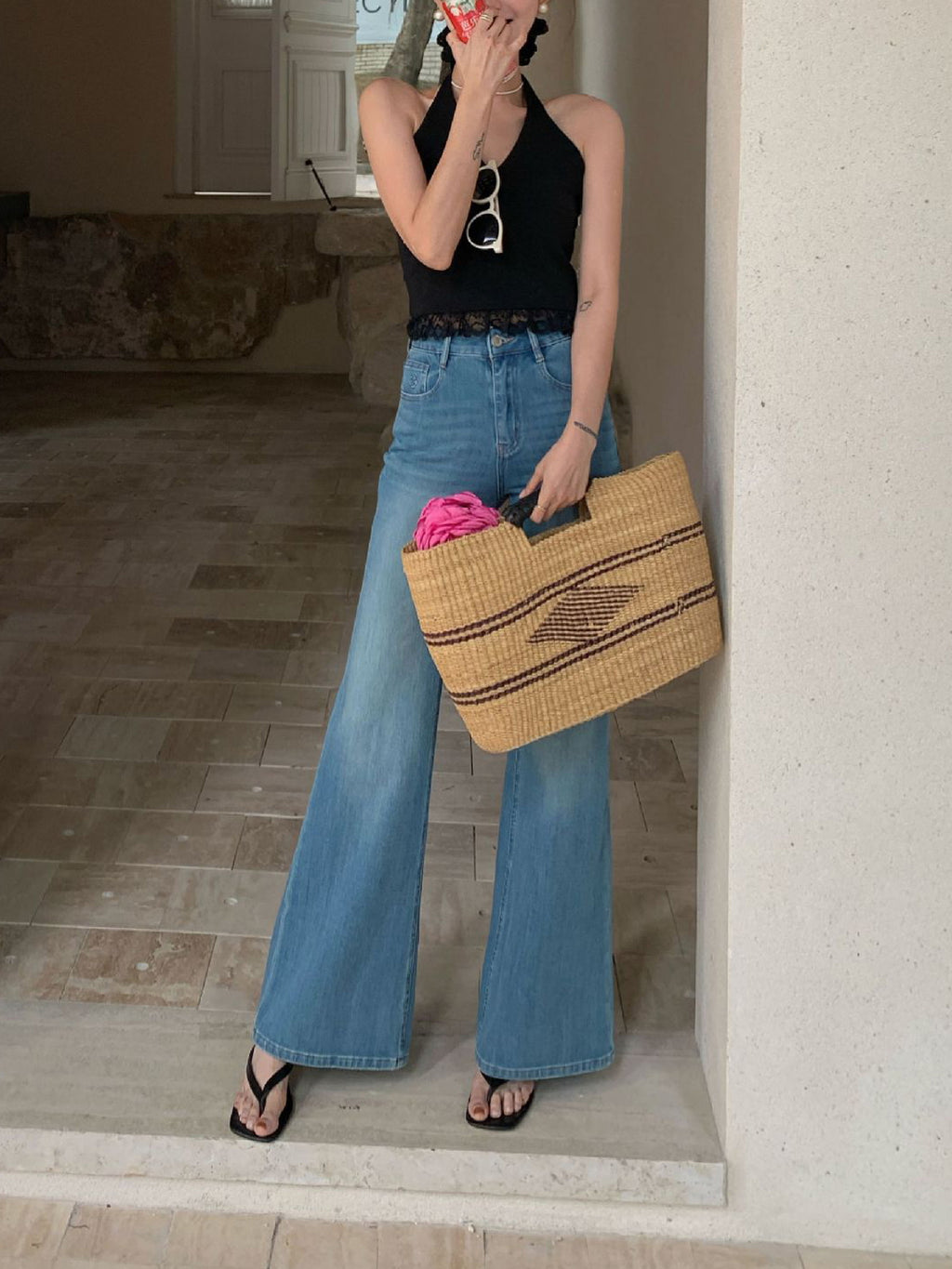 High-Waist Flare Denim — BL1025