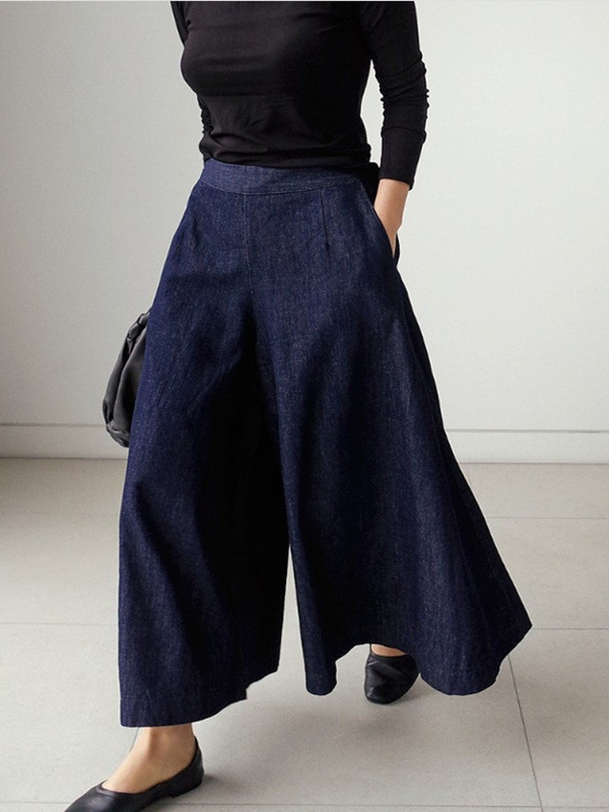 Wide Denim Pants — BL1026