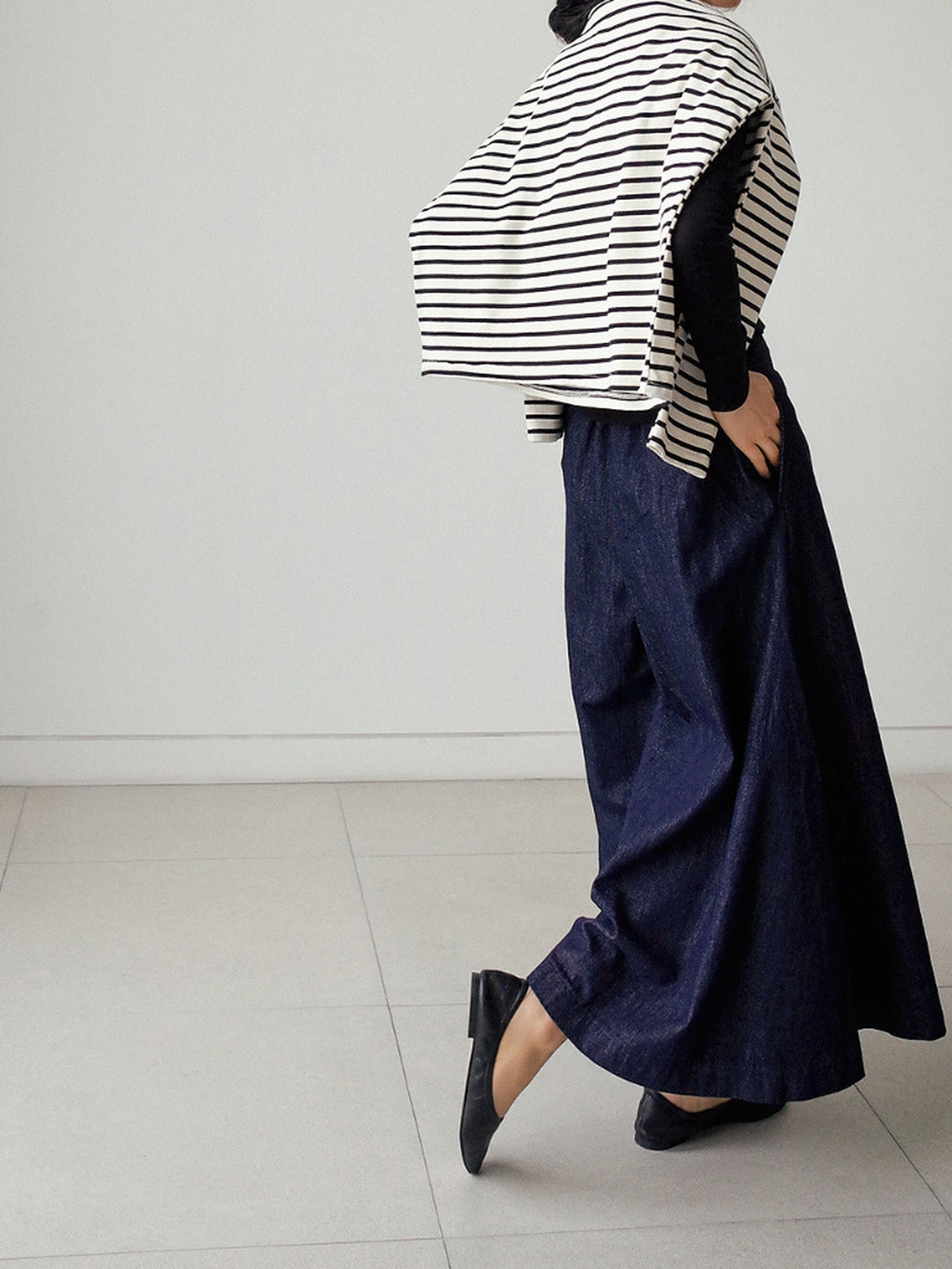 Wide Denim Pants — BL1026
