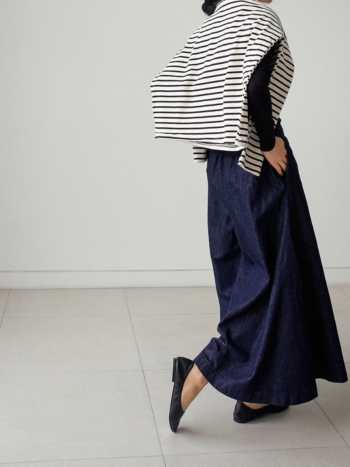 Wide Denim Pants — BL1026