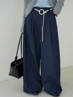 Minimal Drape Wide Denim Pants — BL1027