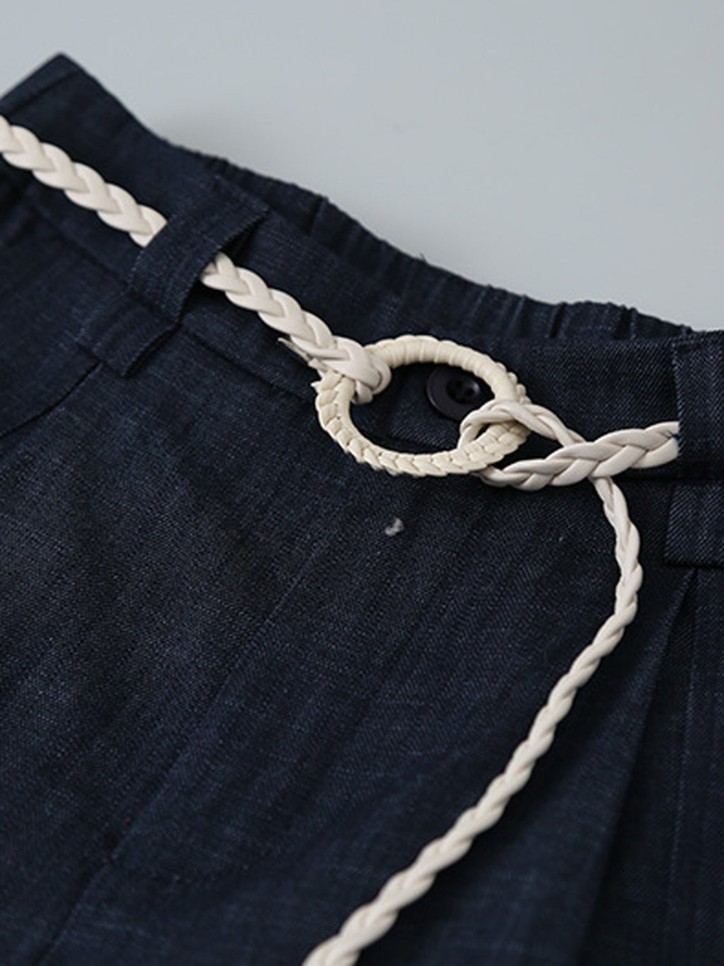 Minimal Drape Wide Denim Pants — BL1027