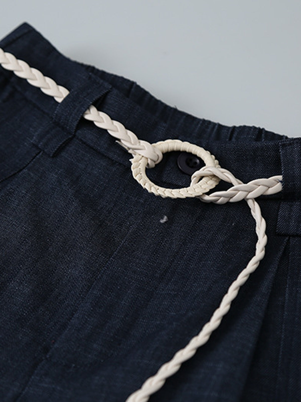 Minimal Drape Wide Denim Pants — BL1027