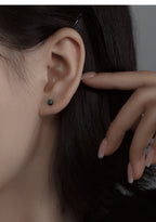 Minimal Cube Stud Pierced Earrings — BL1028
