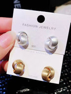 Double Wide Hoop Pierced Earrings — BL1031