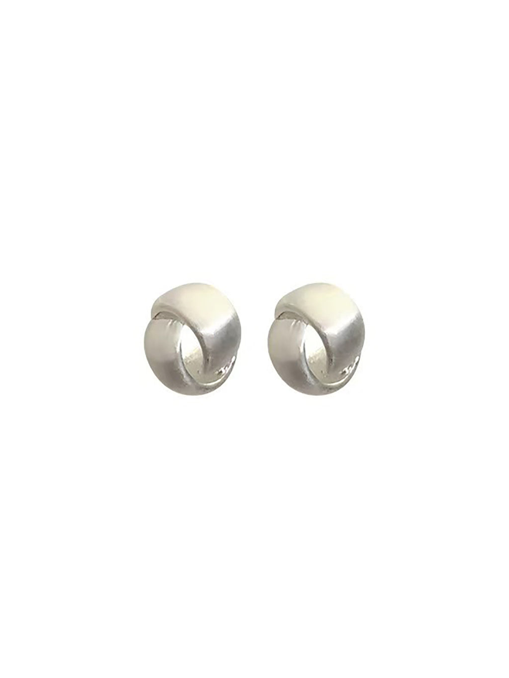 Double Wide Hoop Pierced Earrings — BL1031