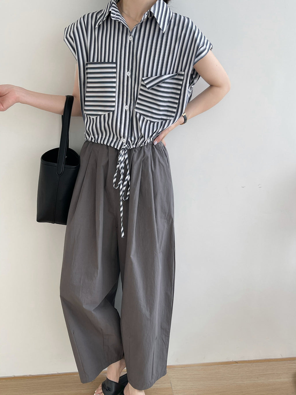 High Waist Tapered Pants — BL1035