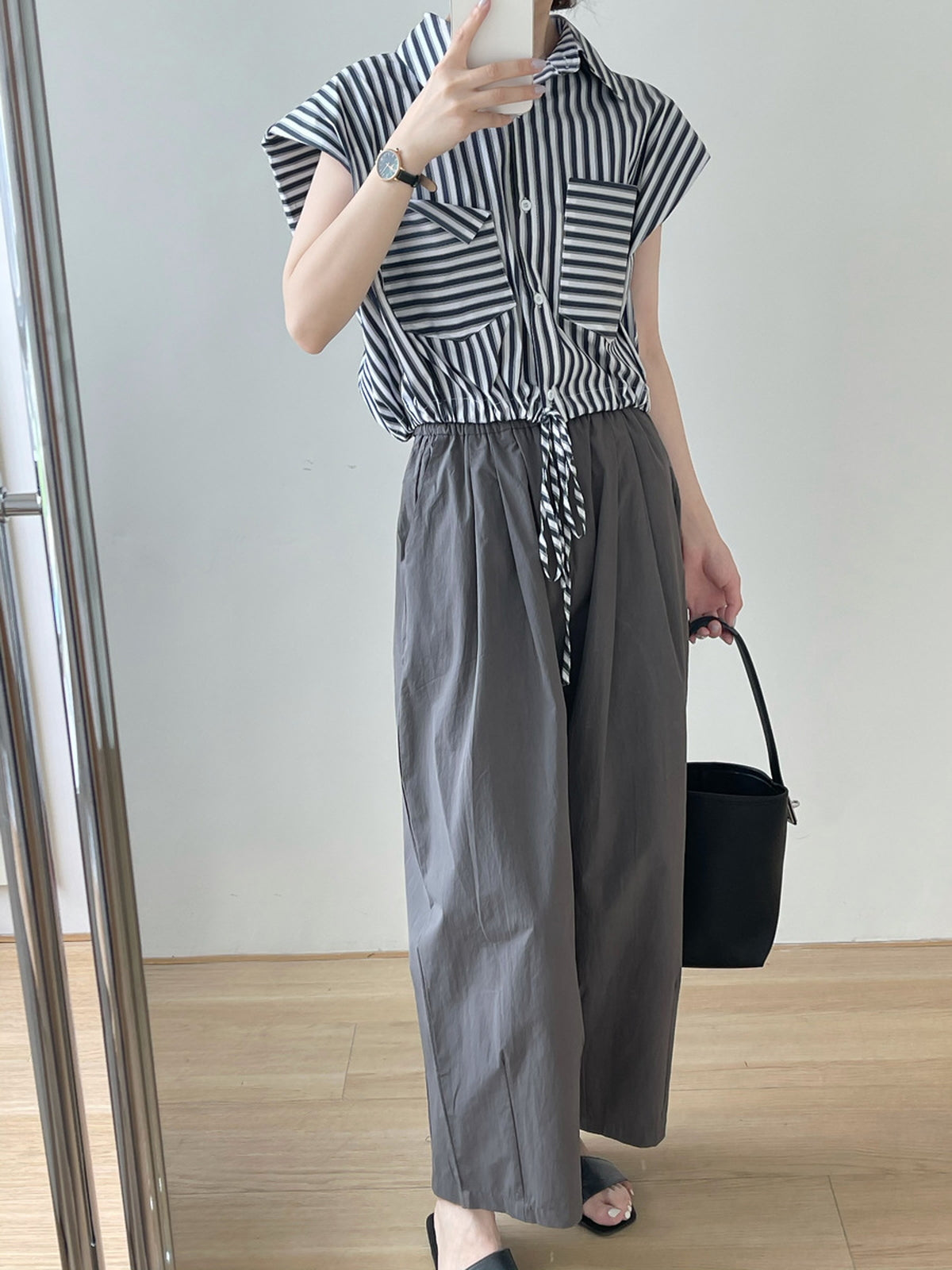 High Waist Tapered Pants — BL1035