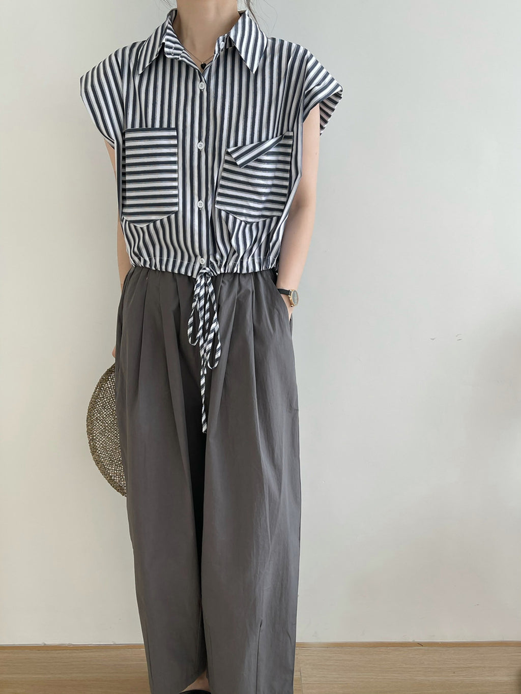 High Waist Tapered Pants — BL1035