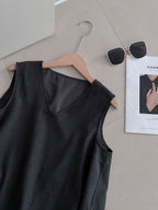 Tiered Sleeveless Tunic Blouse — BL1101