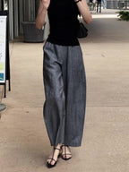 Viscose Blend Fluid Wide Leg Pants — BL1102