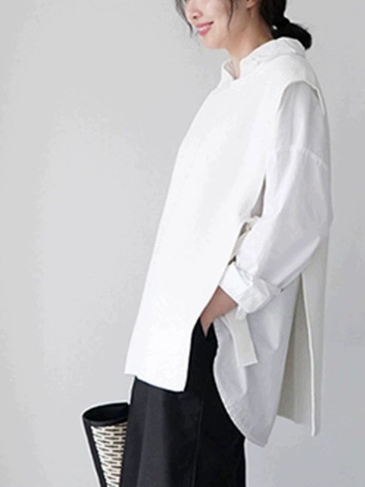 Minimal Cotton Basic Shirt — BL1103