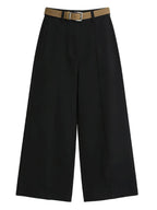 Center Press Straight Wide Pants — BL1104