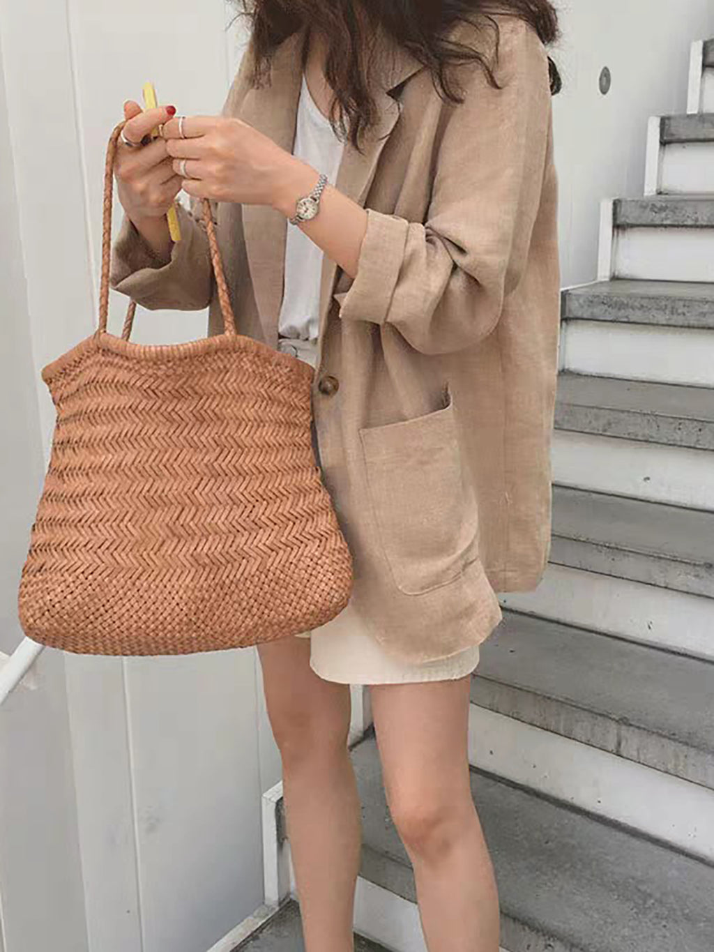 Linen Blend Light Relaxed Jacket — BL1121