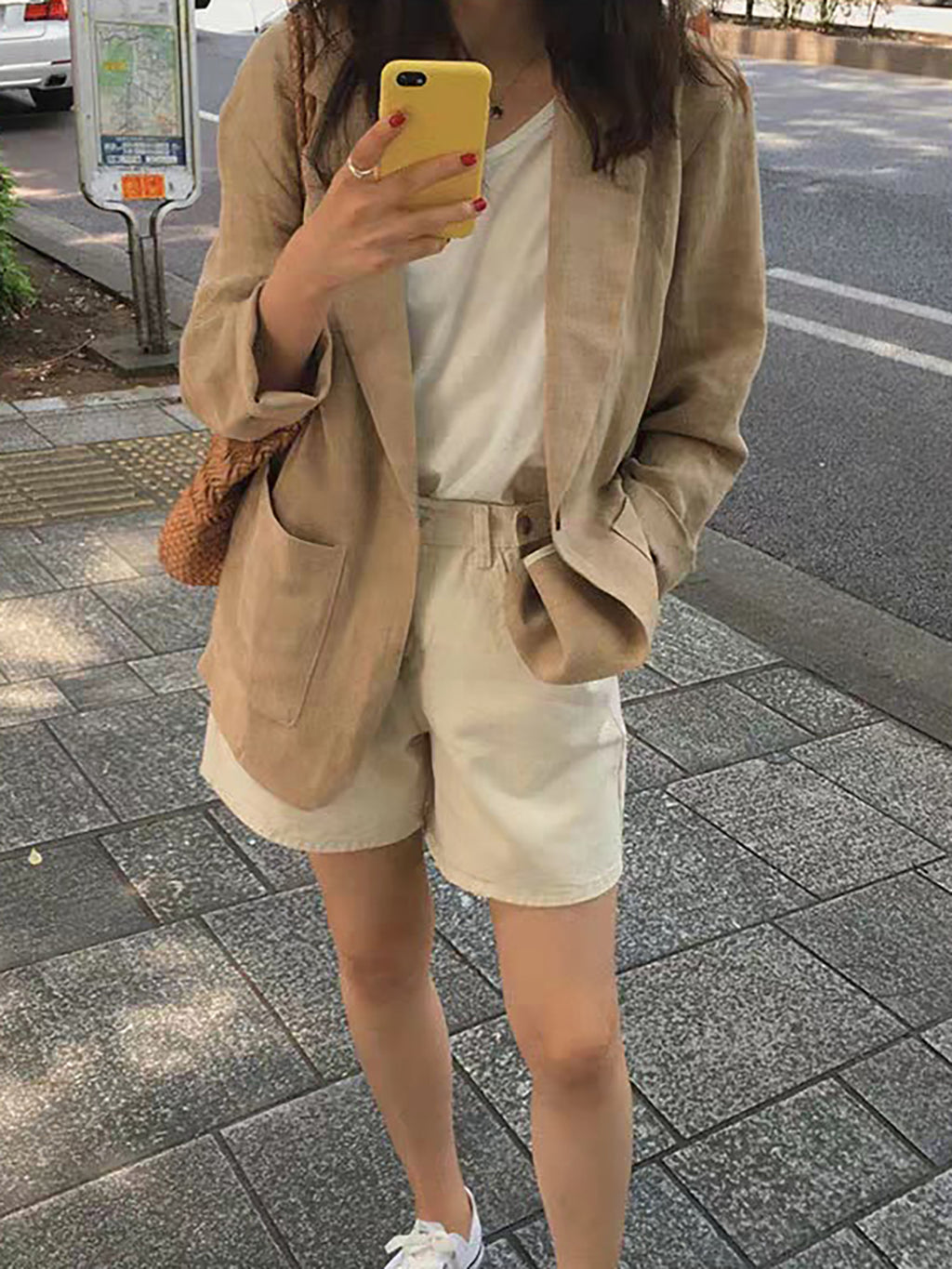 Linen Blend Light Relaxed Jacket — BL1121