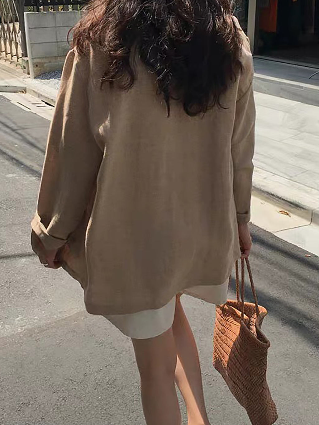 Linen Blend Light Relaxed Jacket — BL1121