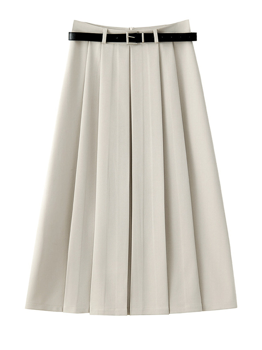 Elegant A-Line Pleated Midi Skirt — BL1122