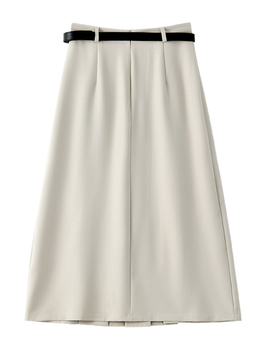 Elegant A-Line Pleated Midi Skirt — BL1122