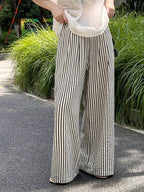Monotone Fine Stripe Casual Pants — BL1125